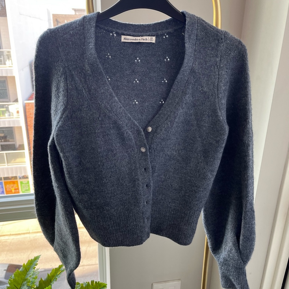 Dark blue Abercrombie cardigan